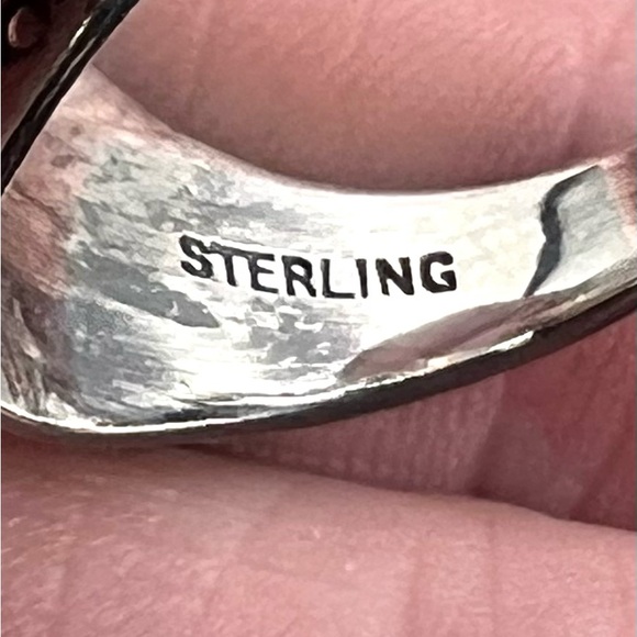 Navajo Bell Trading Style Fred Harvey Sterling Silver Thunderbird Ring 7 - Picture 7 of 7